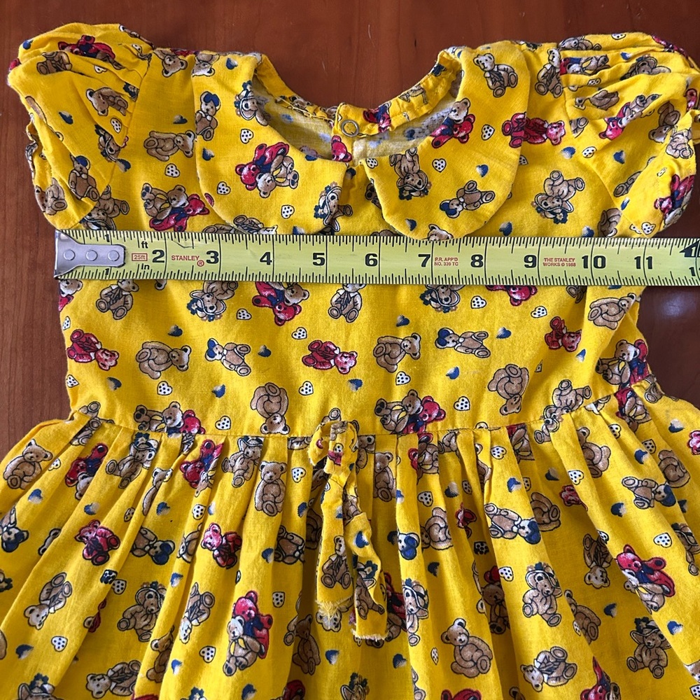 Handmade toddler Teddy Bear dress 2T - Picture 6 of 9
